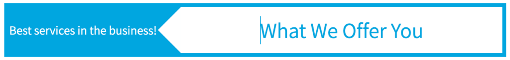 What We Offer